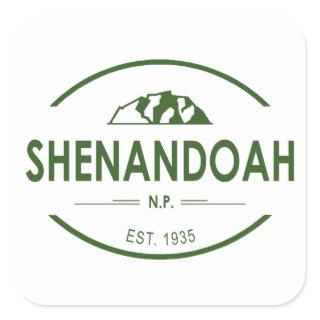 Shenandoah National Park Square Sticker