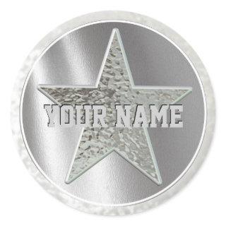 Sheriff Star Stickers with Your Name!