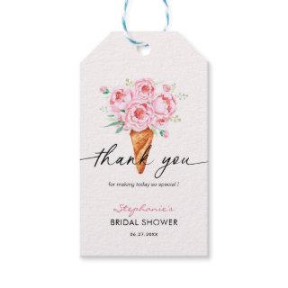 She's Been Scooped Up Ice Cream Bridal Shower Gift Tags