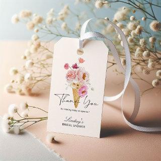 She's Been Scooped Up Ice Cream Bridal Shower Gift Tags