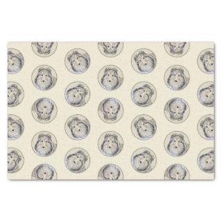 Shetland Sheepdog Puppy Painting Sheltie Dog Art Tissue Paper