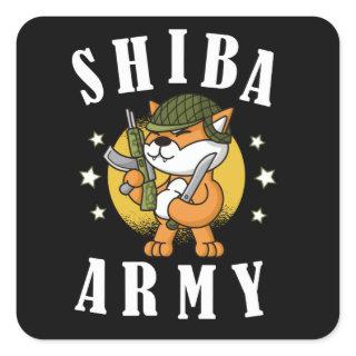 Shiba Inu Coin Shib Token Hodl To Moon Square Sticker