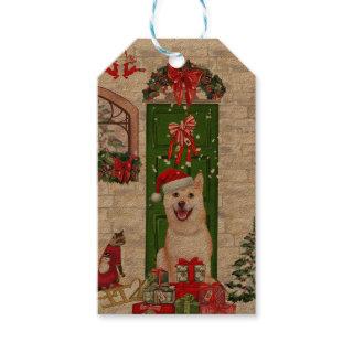 Shiba Inu Dog Christmas  Gift Tags