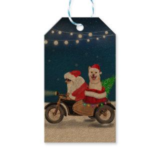 Shiba Inu Dog Christmas Santa Claus   Gift Tags
