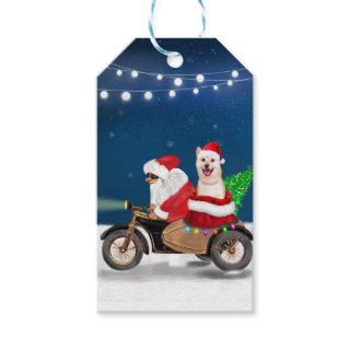 Shiba Inu Dog Christmas Santa Claus   Gift Tags