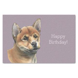 Shiba Inu Puppy Drawing Tissue Paper