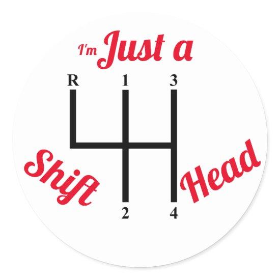 Shift Head - Manual Stick Shift Sticker
