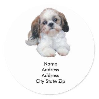 Shih Tzu Address Label