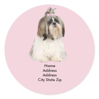 Shih Tzu Address Label