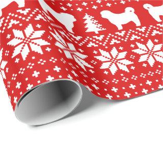 Shih Tzu Dog Silhouettes Christmas Sweater Pattern