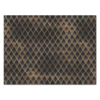 Shimmering Black & Gold Glitter Dragon Scales Tissue Paper