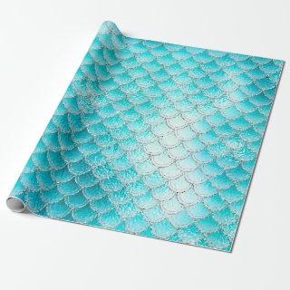 Shimmering Fish Scales on Aqua