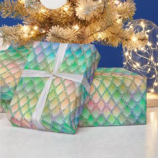 Shimmering Pastel Rainbow & Glitter Dragon Scales