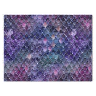 Shimmering Purple Ombre & Glitter Dragon Scales Tissue Paper
