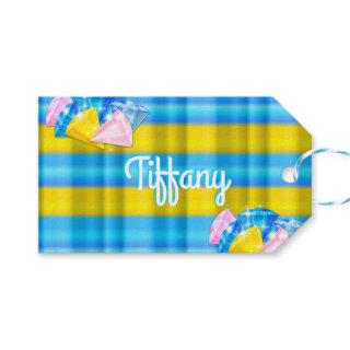 Shining Bright Diamonds-Coordinating PLAID 3-  Gift Tags