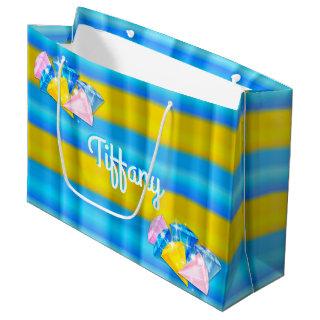 Shining Bright Diamonds-Coordinating PLAID 3- Large Gift Bag