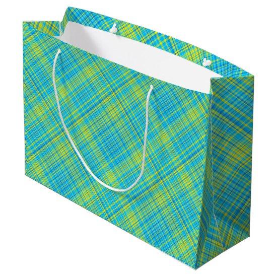 Shining Bright Diamonds-Coordinating PLAID 8- Large Gift Bag