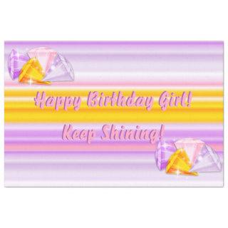 Shining Bright Diamonds-Coordinating Stripes-1 Tissue Paper