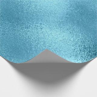 Shiny Aquamarine Blue Glass Ice Glam
