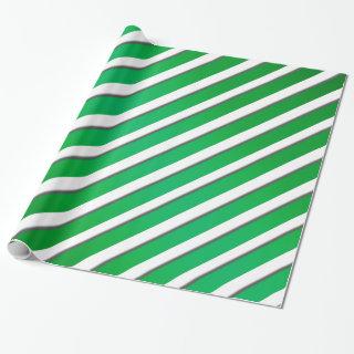 Shiny Green Ribbon Stripes