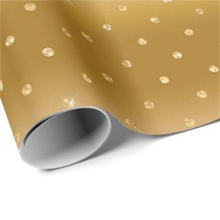 Shiny Metallic Gold Polka Dots Gift