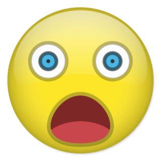 Shocked Classic Round Sticker