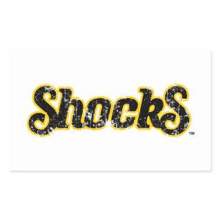 Shocks Distressed Rectangular Sticker