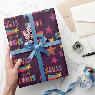 Shoot for the Stars Graduation Patterned