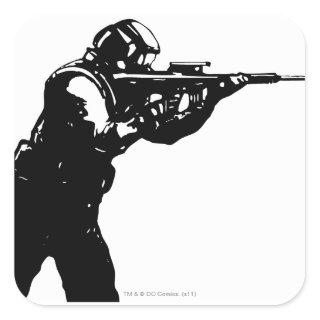 Shooter Square Sticker