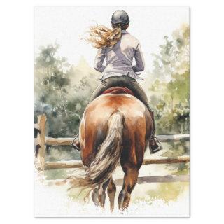 Show Jumping Eventing Horse Decoupage Tissue Paper