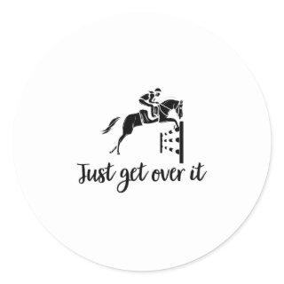 Show Jumping | Riding Horse Rider Gift Idea Classic Round Sticker