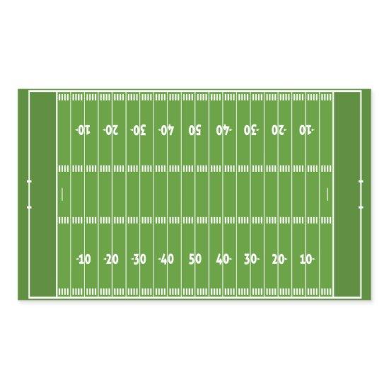 Show off your colors - Football Rectangular Sticker