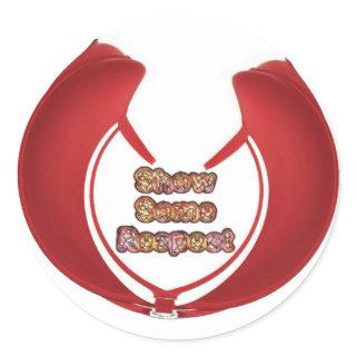 Show Some Respect Art Print Classic Round Sticker