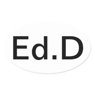 Show your degree with pride oval sticker