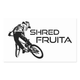 Shred Fruita Colorado Mountain Biking Rectangular Sticker