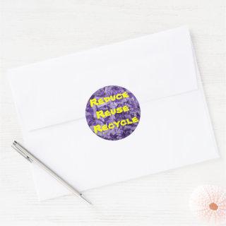 Shredded Crinkle Paper Background Classic Round Sticker