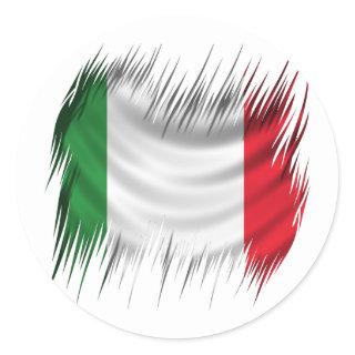 Shredders Italy Flag Classic Round Sticker