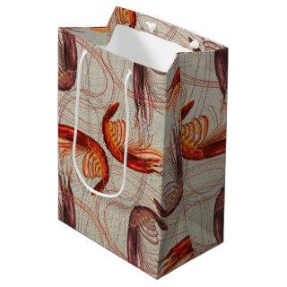 Shrimp Long Antennae Big Pattern Medium Gift Bag