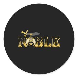 Shriner Noble Classic Round Sticker