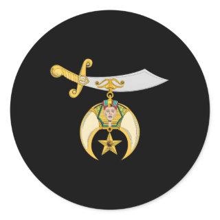 Shriner Shrine Noble Classic Round Sticker