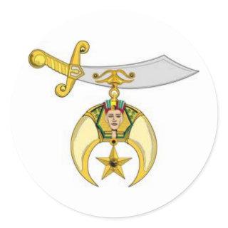 Shriners Products Classic Round Sticker