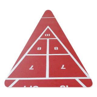 Shuffleboard on Board Triangle Sticker