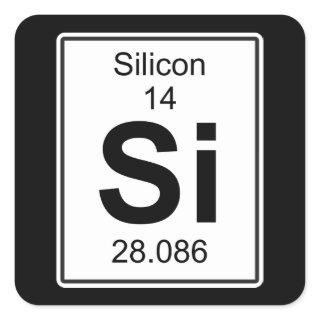 Si - Silicon Square Sticker