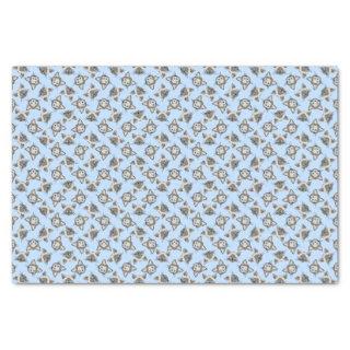 Siamese Blue Eyed Cat Faces Graphic Art Pattern Tissue Paper