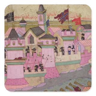 Siege of Vienna by Suleyman I  the Magnificent Square Sticker