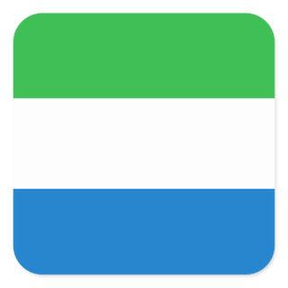 Sierra Leone Flag Square Sticker