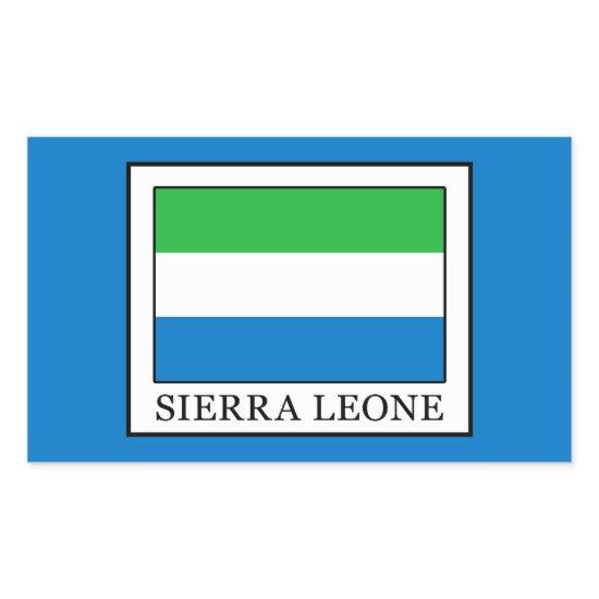 Sierra Leone Rectangular Sticker