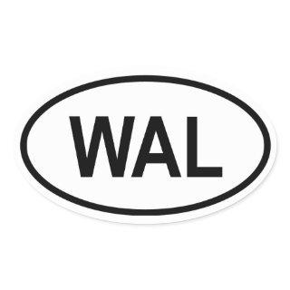 Sierra Leone "WAL" Oval Sticker