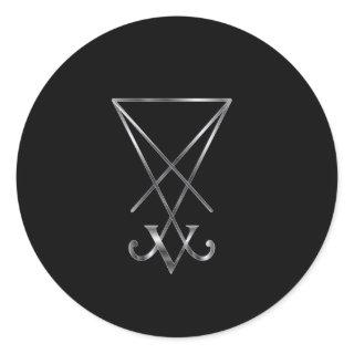 Sigil of Lucifer- A symbol of satanism Classic Round Sticker