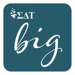 Sigma Delta Tau | Big Script Square Sticker